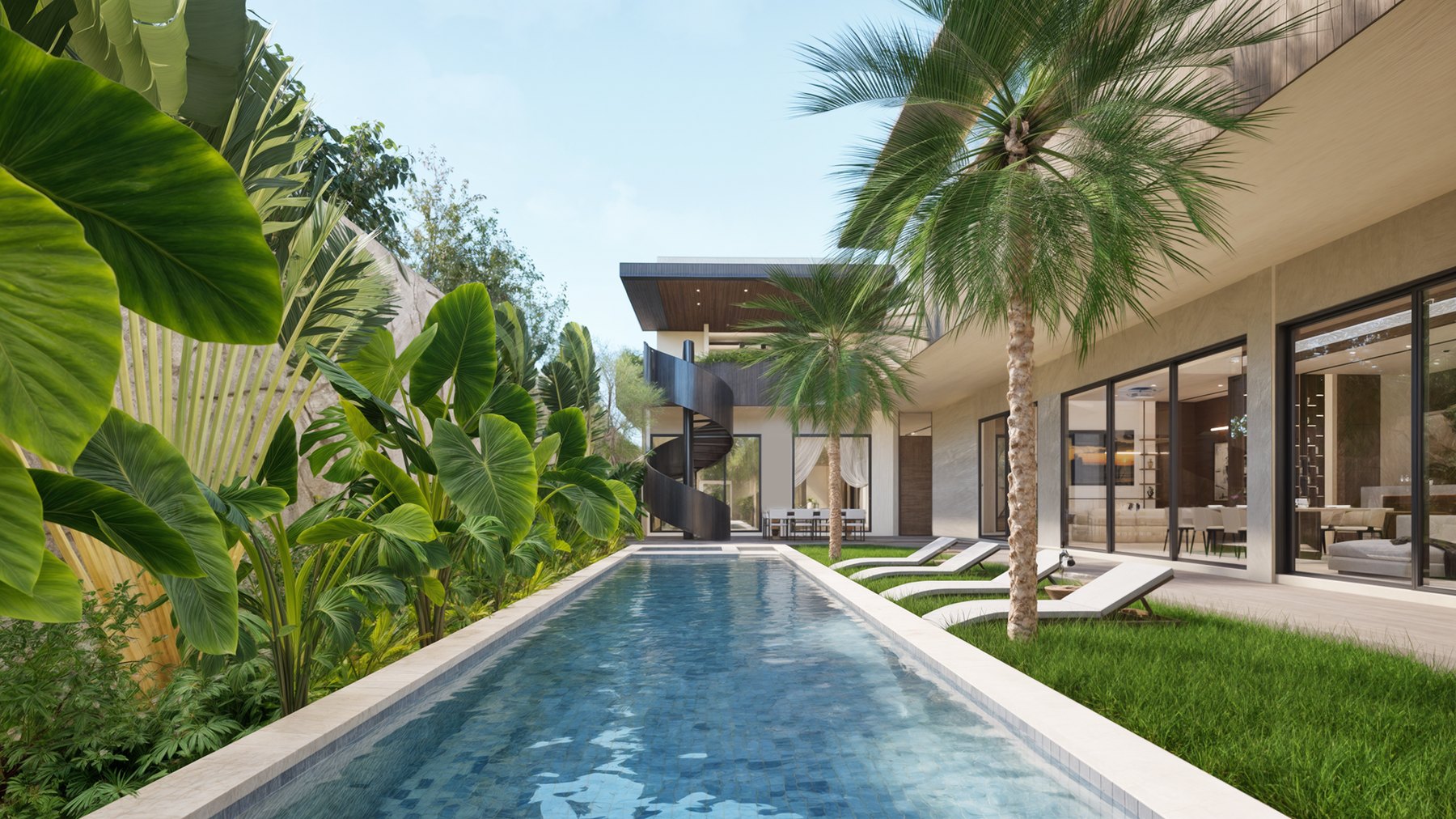 Waits Estate in Uluwatu — villa met zwembad